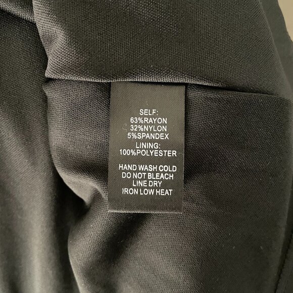 Lulus Black Scoop Neck Long Sleeve Cinched Waist Flowy Fit & Flare Mini Dress XL - Picture 15 of 15